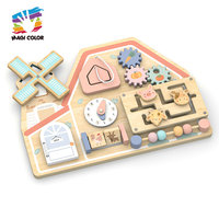 Tableau d'activités en bois sur le thème de l'hôpital Magicolor, jouets médicaux, éléments interactifs, activités sensorielles, jeux éducatifs pour enfants