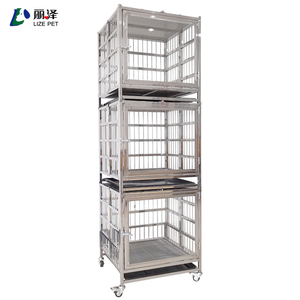 LIZE <span class=keywords><strong>PET</strong></span> Hôpital Clinique Vétérinaire <span class=keywords><strong>Cage</strong></span> de présentation en verre trempé en acier inoxydable <span class=keywords><strong>Cage</strong></span> personnalisable pour chien et chat pour usage clinique - Product Image 2