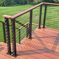 Clôture en câble métallique flexible pour balcon d'appartement moderne, certifiée UNIK ISO9001, en acier inoxydable 304 316 tendu, pour escalier