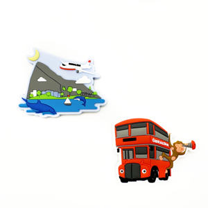 Imán de nevera de PVC de recuerdo, magnético, de cloruro de polivinilo, de goma suave, lavable, personalizado en 2D, con maqueta gratuita de Industrial Maker. - Product Image 4