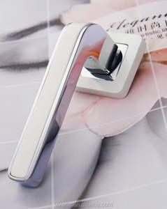 Marché russe nouveau design de porte en zinc de haute qualité niveau poignée sur rosace - Product Image 1