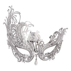 DAMAI Masquerade Máscara de metal con diamante para <span class=keywords><strong>mujer</strong></span> Rhinestone brillante Fiesta veneciana Noche Baile de graduación Máscara Bar <span class=keywords><strong>Disfraces</strong></span> Accesorio - Product Image 2