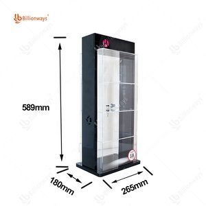 Tùy chỉnh Cửa Hàng Bán Lẻ Thuốc Lá hiển thị Acrylic thuốc lá Rack hiển thị với khóa dây đeo cửa - Product Image 3