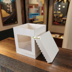 Sunshine Hot Sales Cake <b>Boxes</b> 10 12 14 Inches, Wedding Cake Box with Lid and Base, Customised Easy to Open Tall Cake Box - Product Image 3