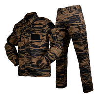 Fabricants pas cher en gros vêtements de camouflage noir combinaison de combat tactique/uniforme