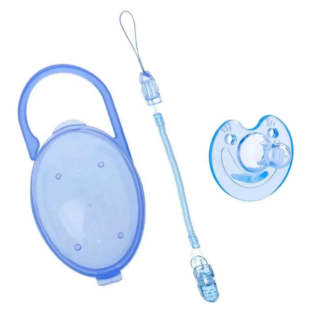 Großhandel Baby Schnuller BPA Free Schnuller Obst Schnuller Set mit Aufbewahrung sbox und Kette Bestes Geschenk für Neugeborene Reiseset