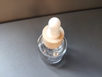Luxe 30ML rond mat anneau verre compte-gouttes bouteille huile essentielle sérum gouttes pour les yeux sérigraphie soins personnels cosmétique