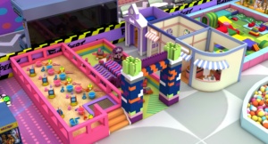 Centre de divertissement intérieur commercial avec <span class=keywords><strong>parc</strong></span> de trampolines, aire de jeux souple, <span class=keywords><strong>allée</strong></span> de bowling et jeux d'arcade pour enfants et adultes - Product Image 6