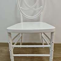 Chaise Phoenix en résine plastique blanche, durable, empilable et démontable, pour banquets d'hôtel, dîners et mariages, vente en gros