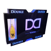 Présentoir de bouteilles lumineux à LED avec commande par application mobile, personnalisable en usine, pour discothèque