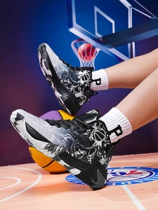 รองเท้าบาสเก็ตบอลทรงหุ้มข้อสูง ไซส์ใหญ่ สำหรับฝึกซ้อม ดีไซน์สปอร์ตแฟชั่น รองเท้าวิ่งแบบสปอร์ต พร้อมคุณสมบัติรองรับแรงกระแทก สไตล์รองเท้าเดิน - Product Image 3