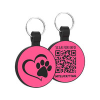 Hot-Selling Silikon Hund ID Tag mit personal isierten QR-Code Classic Style Solid Pattern und Band Dekoration