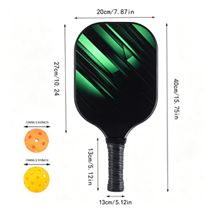 Paleta de Pickleball Ligera y Dinámica con Núcleo de Madera de Álamo, Diseño Sólido Rosa y Morado, Agarre Antideslizante Moderno, para Adultos, Todas las Estaciones - Product Image 5
