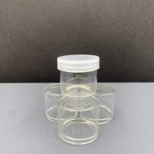 Bocaux en verre borosilicate de 6 ml pour concentrés, avec couvercles en silicone plastique, design sans col et côtés droits - Product Image 5