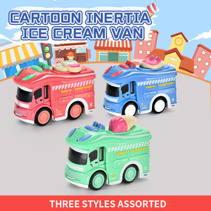 Véhicules jouets à friction en alliage, petit camion de dessin animé à inertie, camionnette, modèle de voiture jouet pour enfants, jeu de rôle, jeu de simulation - Product Image 3