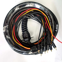 Câble audio multipaire Medusa 6 canaux de 30 pieds, 100 % cuivre pur, RCA, avec protection anti-tension, pour HDTV, voiture, système audio DJ