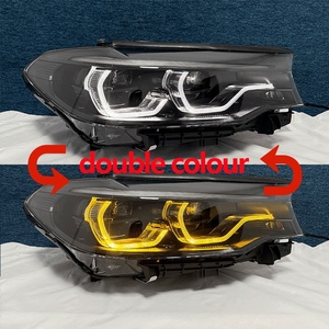 J ONE Nuovi Accessori Auto Interruttore Giallo Bianco per Fari Abbaglianti per BMW Serie 5 M5 G30 G31 <span class=keywords><strong>F90</strong></span> 2017-2020 - Product Image 1