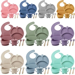 Adorable Juego de Vajilla Redonda de Silicona para Niños, Plato y Tazón de Alimentación para Bebés, Duradero, Portátil, con Succión - Product Image 5