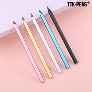 TTX matita magica senza inchiostro personalizzata in metallo poligonale infinito con punta a matita eterna - Product Image 4