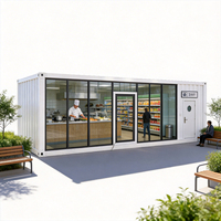 Maison conteneur préfabriquée extensible sur mesure de 20 pieds, maison modulaire portable, multi-usages, montage rapide sans dommages