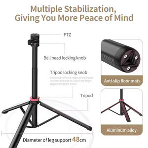 ULANZI MT-79 81\" Aluminum Extendable <strong>Tripod</strong> with Adjustable Portable Light Stand 360&deg; Ball Head 1/4\" Screw for Camera &amp; Phone - Product Image 5