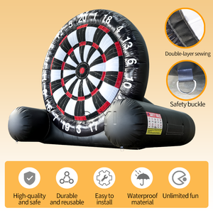 Jeu de fléchettes gonflable géant pour enfants et adultes, location pour fêtes et événements en plein air - Product Image 4