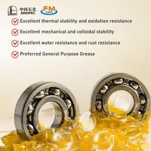 Lubrifiant industriel SINOPEC GP-A, graisse au lithium NLGI 2, huile de base pour machines lourdes - Longue durée de vie, certifié MSDS, SAE - Product Image 4