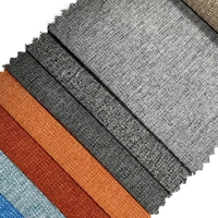 Tissu d'ameublement imprimé 100 % polyester aspect lin de qualité supérieure pour canapé de salon - Décoration intérieure