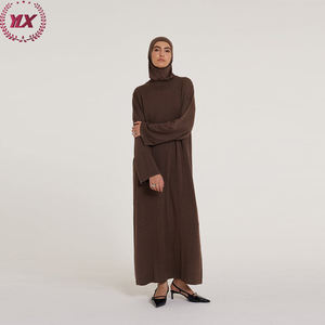 Femmes luxe dubaï ethnique islamique modeste robe hiver <span class=keywords><strong>Kimono</strong></span> manteau ouvert musulman Abaya Style Polyester Vrouwen mode adultes Eid - Product Image 3