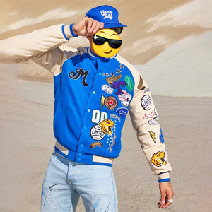 เสื้อแจ็คเก็ตทีม Letterman แบบเรียบสำหรับผู้ชาย, ผู้ผลิตเสื้อแจ็คเก็ต <span class=keywords><strong>Varsity</strong></span> แบบเรียบสั่งทำได้, เสื้อแจ็คเก็ต <span class=keywords><strong>Varsity</strong></span> ผู้ชายแบบเรียบขายส่งสั่งทำได้ - Product Image 2