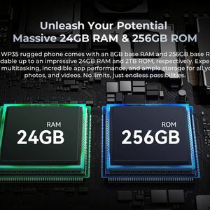 สมาร์ทโฟน Oukitel WP35 รุ่นทนทาน แบตเตอรี่ 11000mAh กล้องหลัก 64MP รองรับ 5G ชิปประมวลผล Dimensity 6100+ หน้าจอ 6.6 นิ้ว ความละเอียด 2.4K หน่วยความจำ 24+256GB ระบบปฏิบัติการ Android 14 - Product Image 5