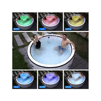 Bains à remous débordement infini et extérieur gonflable deux personnes bain à remous Massage sexy sauter bain à remous
