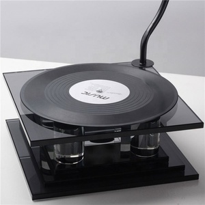 Máy hát đĩa than pha lê cổ điển châu Âu, trang trí nội thất, để bàn, tủ tivi - Product Image 6