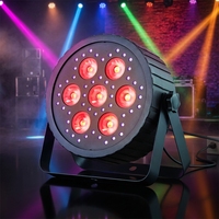 Projecteur LED Par 7*8W RGBW 4-en-1 avec 48 LED Wash RGB, Projecteur Par Can LED Uplight pour Mariage, Événement, Fête, Spectacle, Cabine DJ, KTV, Discothèque, Club