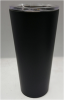 Vente en gros de tasses de voyage en acier inoxydable vierges de 24 oz, forme conique
