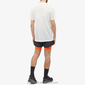 Camisetas de media manga personalizadas para hombre, ropa de cáñamo 100% orgánico, venta al por mayor - Product Image 3