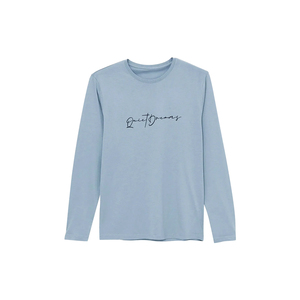 T-shirt décontracté à manches longues pour homme, col rond, mélange de coton, imprimé graphique au dos, doux et confortable, streetwear, mode quotidienne - Product Image 2