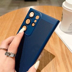 ฝาครอบตาข่ายกระจายความร้อนระบายอากาศบางเฉียบพร้อมฟิล์มเลนส์เคสโทรศัพท์ป้องกันสําหรับ Samsung S24 Ultra <span class=keywords><strong>A14</strong></span> - Product Image 3