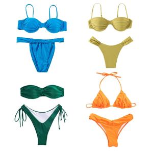 Custom New Design Push up Swim Wear Luxury Bandage Swimwear Women Hot Sexy <b>String</b> Girl <b>Micro</b> <b>Bikinis</b> & Beachwear - Product Image 1