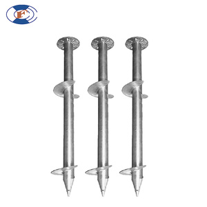 Vis de fondation spirale à <span class=keywords><strong>bride</strong></span> certifiée ISO HF pour une forte résistance au retrait dans les sols sablonneux et meubles - Product Image 1
