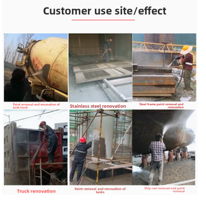 BORNJX Manuelle Kleine Umweltfreundliche Dampf-Mobilsandstrahlmaschine Rostentfernung Wasser-Sand 1:1 Mischungsverhältnis - Product Image 5