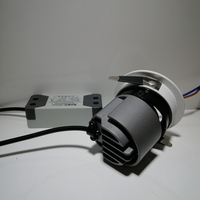 Vente flash : Spot LED encastré pour hôtel, 12W, aluminium + PC, indice de protection IP20