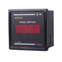 Voltmeter Digital LED 4 Digit & Meter Daya Listrik Panel Meter AC Tiga Fasa 50-500V