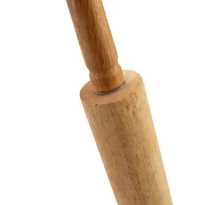 Rodillo clásico de madera de 10 pulgadas para hornear, utensilio de cocina, herramientas de madera de haya, rodillo de masa largo francés