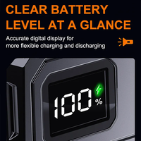 Senter Mini portabel 10W LED multifungsi, gantungan kunci badan ABS tahan air dapat diredupkan, tampilan daya isi ulang USB