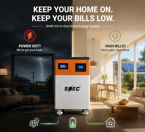 SOEC 5kWh 51.2V All in One <b>Energy</b> <b>Storage</b> <b>System</b> With 5kW Off Grid Home Battery Affordable Solar Power Bank - Product Image 3