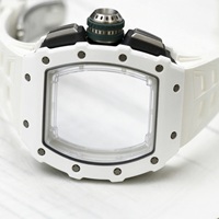 1103 Luxus-Sport-Chronograph Automatikuhr mit Flyback-Funktion Skelett-Zifferblatt Titangehäuse Herren Alltagsuhr