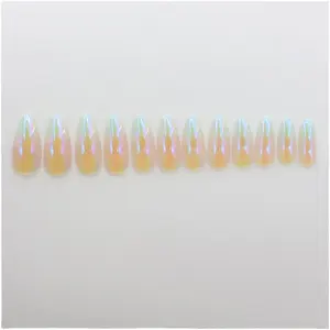 Uñas artificiales Uñas Faux ongles en Gros Colle 2023 Alta calidad con cajas de pegamento Business Press On Nails French