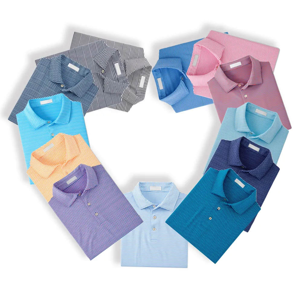 लक्जरी उच्च गुणवत्ता वाले ओवरसाइज नमी वाली नमी वाली कस्टम पोलो शर्ट कढ़ाई लोगो प्रिंट पोलो गोल्फ टी-शर्ट