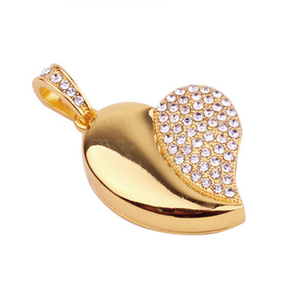 Venta caliente joyería USB <span class=keywords><strong>flash</strong></span> drive forma de corazón Mini Metal Logo USB <span class=keywords><strong>Flash</strong></span> Memory Drive con caja de Metal 8GB pendrive case - Product Image 2